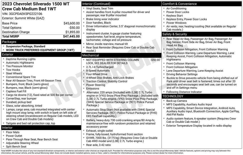 chevrolet silverado 1500 2023 3GCPDAEK5PG222106 image chevrolet silverado 1500 2023 3GCPDAEK5PG222106 image